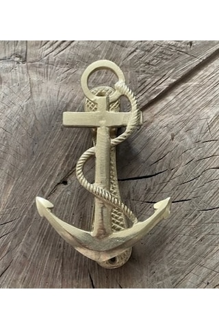 Gemi Çapası Kapı Taktak Sarı Renk Pirinç Kapı Tak Tak Kapı Tokmagı