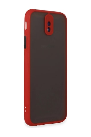 Newface Samsung Galaxy Uyumlu J7 Pro / J730 Kılıf Montreal Silikon Kapak Glblseme - 38 - Kırmızı