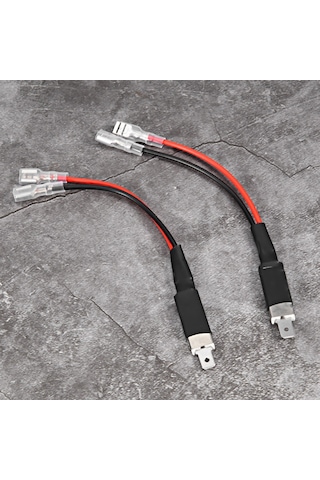 Springsun H1 Led Far Ampulü Adaptörü, Abs Plastik Malzeme, Isı Dayanıklı, Kolay Kurulum, Araç Modifikasyonu İçin Dönüştürücü Kablosu