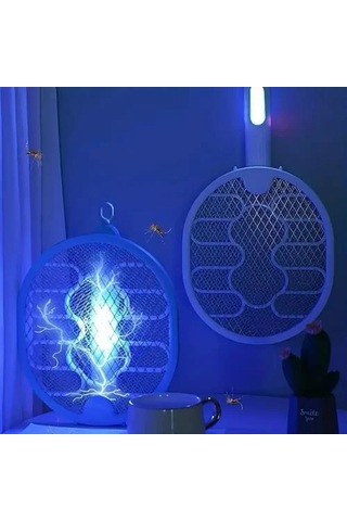 Hepohep Sinek Öldürücü Masaüstü Olabilen Katlanabilir Şarjlı Sinek Raketi 5w 400mah