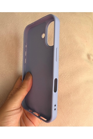 Apple Uyumlu iPhone 16 Plus Logolu İçi Kadife Silikon Lansman Kılıf