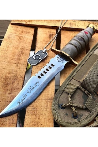 Special Kişiye Özel Kamp Komando Bıçağı Çok Renkli