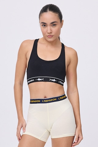 Racer Crop Top Racer Back Crop Top-3281 Siyah