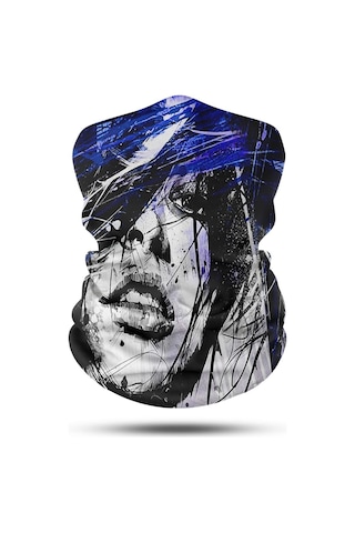 Motosıklet Bandana-boyunluk Crt-125 Siyah - Mavi
