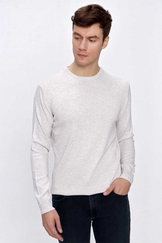 Morven Basic Dinamik Fit Rahat Kesim Bisiklet Yaka Triko Kazak 99kc017005653 Bej