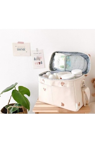 Moly Beyaz Su Geçirmez Organizatör Çanta, Bebek Arabası Anne Çantası, Soğutucu, Isı Yalıtım, Bebek Bezi Kese, N11 En Ucuz Fiyatlar Beyaz