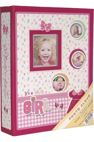 Aledo 10x15cm 200lük Bebek Fotoğraf Albümü Acr-pp46200-3 Pembe