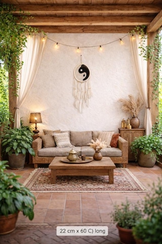 Yin Yang Rüya Kapanı Duvar Süsü El Yapımı Makrome Dreamcatcher Bohem Duvar Dekoru Tüylü Bambu Kasnak Ev Dekorasyonu 73446386