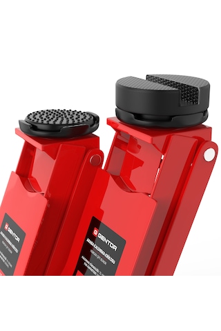 Gentor 3 Ton Hidrolik Araç Krikosu-Kaldırma Yüksekliği: 75-505mm-2 X Kauçuk Altlık-Profesyonel Manevra Krikosu-Hidrolik 360° Tekerlekler