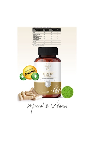 Erbatab Biotin Takviye Edici Gıda 60 Kapsül