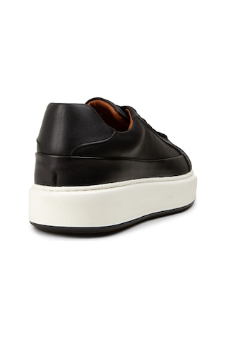 Deery Erkek Siyah Hakiki Deri Sneaker Ayakkabı - E4482msyhc01