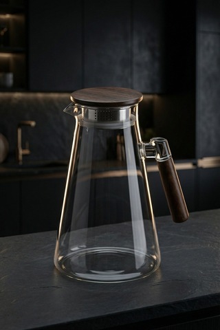 Pureglass Akasya Kapaklı Cam Sürahi - 1700 Ml