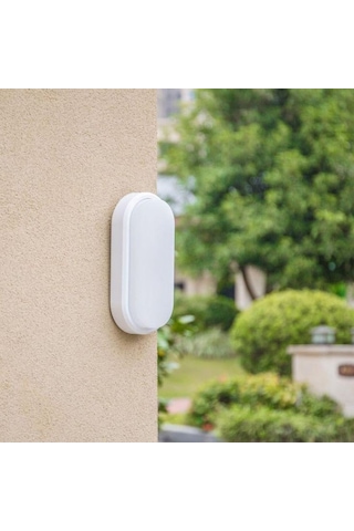 2 Adet 20 Watt Günışığı Ledli Nemli Alan, Dış Mekan, Bahçe, Banyo, Teras, Balkon, Kamelya Apliği Gün Işığı - Sarı