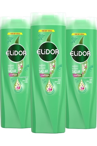 Elidor Superblend Uzayan Saçlar için Şampuan 3 x 400 ML