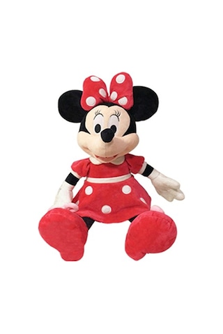 Disney'İn En Renkli Sevimli Kahramanı Peluş Minnie Mouse - 70 Cm Kırmızı