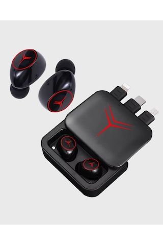 Mey İthalat Bluetooth Powerbank Kulaklık Kablosuz, Uzun Pil Ömrü, Dokunmatik Ve Yüksek Ses Kalitesi Diğer
