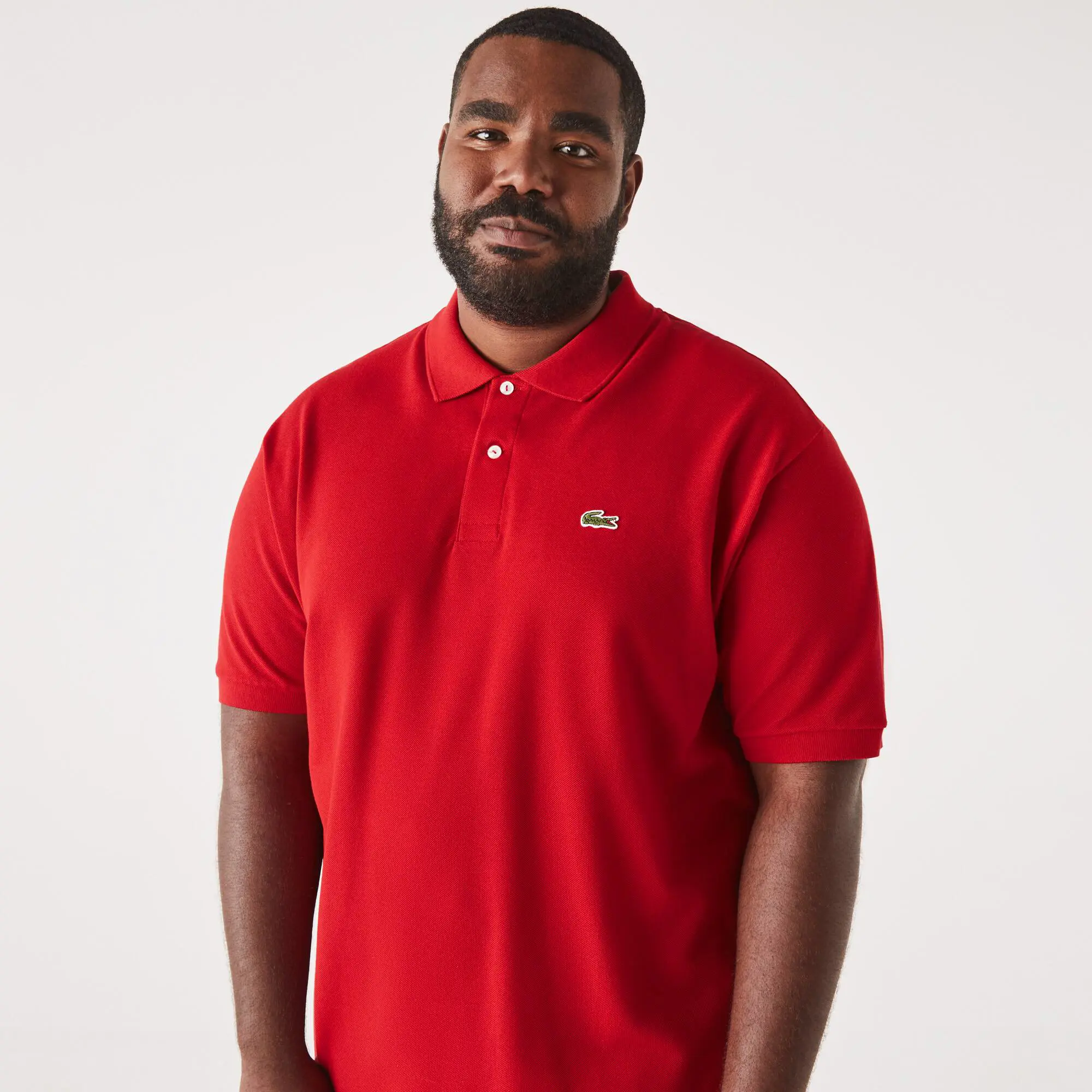 Lacoste Geniş Beden Erkek Polo T-shirt Kırmızı