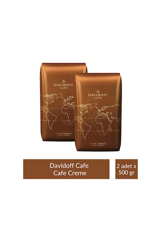 Davidoff Cafe Crema Whole Beans Çekirdek 500 Gr X 2 Adet Çekirdek