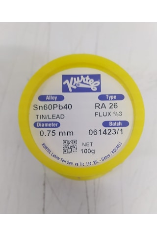 Kurtel Lehim Teli 100gr 0.75mm Kendinden Pastalı