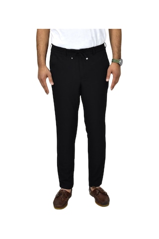 Pandonim Erkek Jogger Regular Fit Kanvas Pantolon 110 Bgl-st04766 Siyah