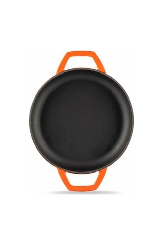 Hosse 22 Cm Döküm Çift Kulplu Sahan Turuncu