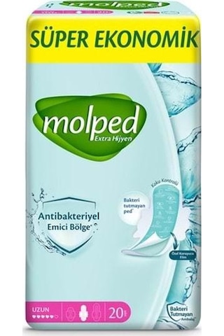 Molped Hijyenik Ped Uzun 20'li Molped Hijyenik Ped Uzun 20'li