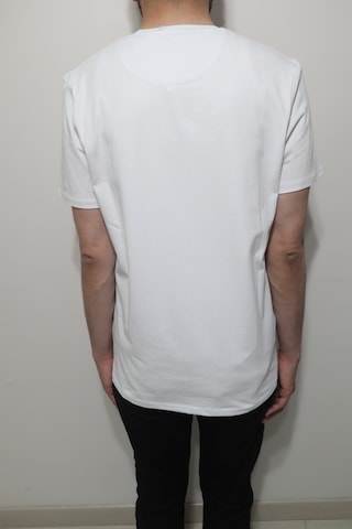 Santa Dmctekstil Erkek 2675 Düz Spor Kesim Rahat Kalıp Bisiklet Yaka Basic T-shirt Beyaz