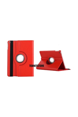 Apple Uyumlu iPad, 9. Nesil 2021 10.2 Inç Tablet Standlı 360 Dönebilen Deri Kılıf Leather Case Tam Kılıf