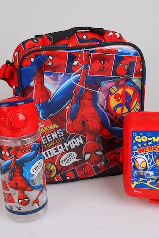 X Dekomus Lisanslı Spiderman Meanwhile Collection Beslenme Çantası,beslenme Kabı,matara Seti 165-Koyu Yeşil