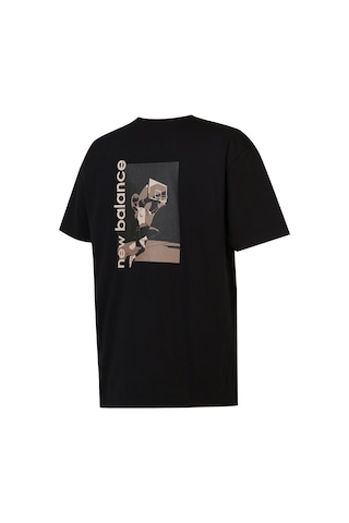 New Balance Lifestyle Erkek Tshirt Siyah Siyah