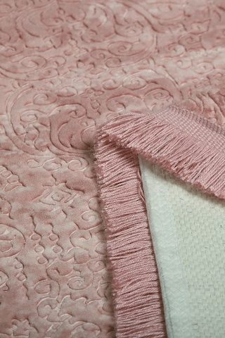 Nova Pembe 80x150 Cm Büyük Ebat Banyo Paspası Spor Saçaklı Kaymaz Pembe