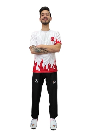 Jumok Taekwondo Siyah Tek Alt Fitilli Siyah