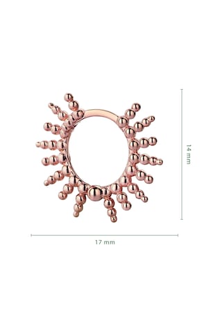 Reis Kuyumculuk T50776 Thorn Pembe Altın Küpe