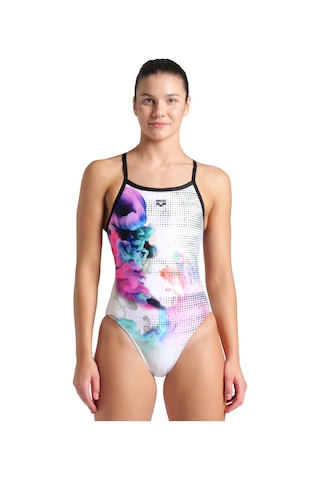 Arena Airbrush Swimsuit Challenge Back Kadın Siyah Yüzücü Mayosu 007912510 1592081 Siyah