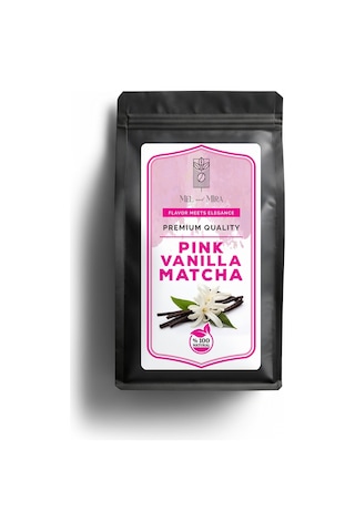 Pink Vanilla Matcha 50g, Vanilya Aromalı Pembe Matcha Doğal Pancar Renklendirici