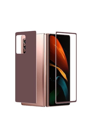 Samsung Uyumlu Galaxy Z Fold 2 Ön Arka 5D Temperli Ekran Koruyucu