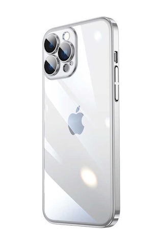 Apple Uyumlu iPhone 13 Pro Max Sert Pc Renkli Çerçeveli Zore Riksos Kapak