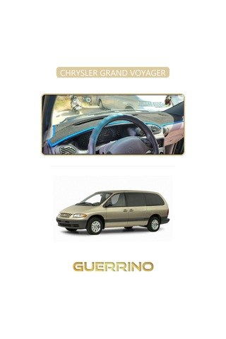 Chrysler Grand Voyager 2002-2006 Uyumlu Torpido Koruma Halısı Bej Kenar