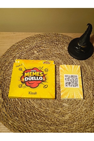 Memes Bulmaca Kutu Oyunu Klasik 2. Model - Kese Hediyeli - Eğlenceli Grup & Parti Oyunu