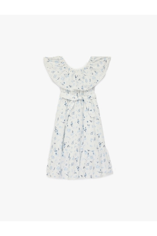 Koton Dresses Bej Desenli 6skg80012aw Ekru Desenli