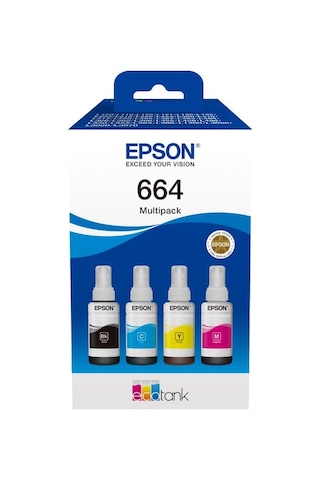Epson 664 L565 Kutulu Multipack Mürekkep Seti