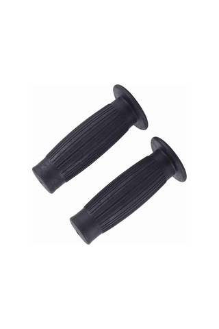 Konesam Motosiklet Lastik El Tutucu Seti: 22mm Sol-24mm Sağ, Dokulu Yüzey, Titreşim Emici, Kaymazsız, Klasik Tasarım Siyah