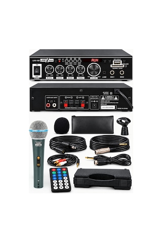 Lastvoice Lvx-150Mic Mikrofonlu Stereo Anfi Amfi 2X75 Watt Blueto