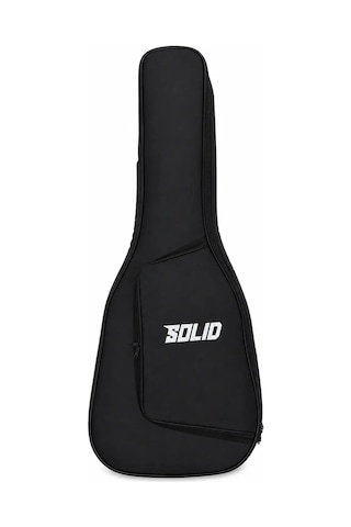 Solid Case Lux Klasik Gitar Gigbag Siyah Kırmızı