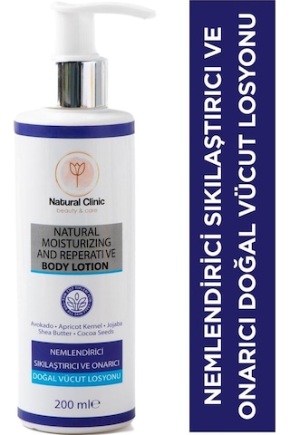 Natural Clinic Nemlendirici ve Sıkılaştırıcı Doğal Vücut Losyonu 200 ML