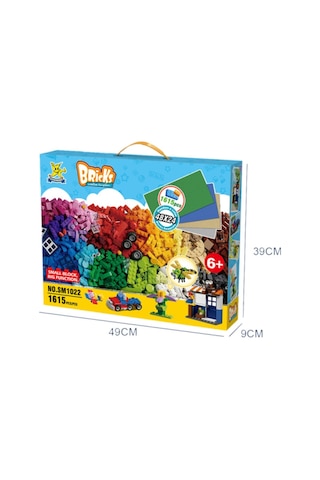 Mega Blok Dünyası 1615 Parça Renkli Yaratıcı Lego Seti 48x24 Tabanlı