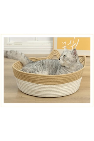Suntek Dokuma Kedi Yatak Sepeti Pet House Nest Kediler 15cmx48cm