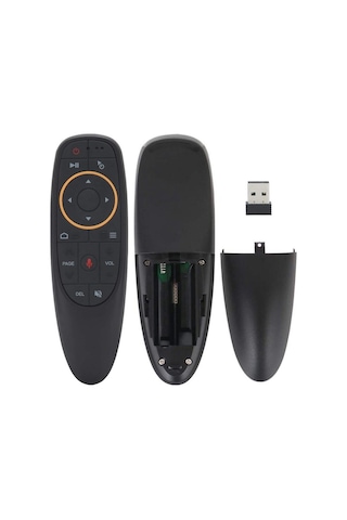 G10 Android-windows-linux-tv Box-mac Os Uyumlu 2.4 Ghz Ses Komutlu Wireless Air Mouse Uzaktan Kumanda