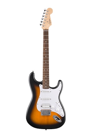 Squier 0379630503 Debut Stratocaster Hss Sabit Köprü Gitar 2-color Sunburst Sabit Köprü Hardtail Sunburst Renk Ve Başlangıç Dostu Sap