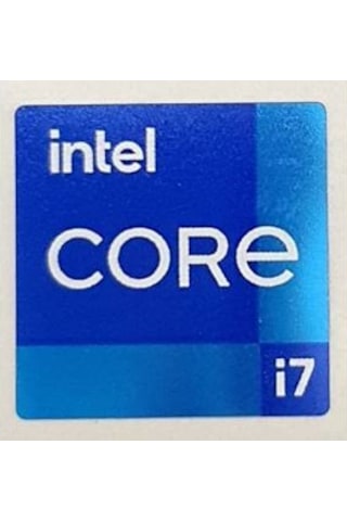 OEM intel CORE i7 11.ci ve 12.ci Nesil Sticker Etiket D86